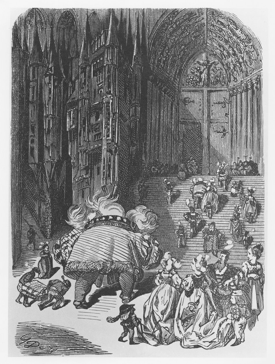 Ilustracja z „Gargantua i Pantagruel”, autorstwa François Rabelais autorstwa Gustave Dore
