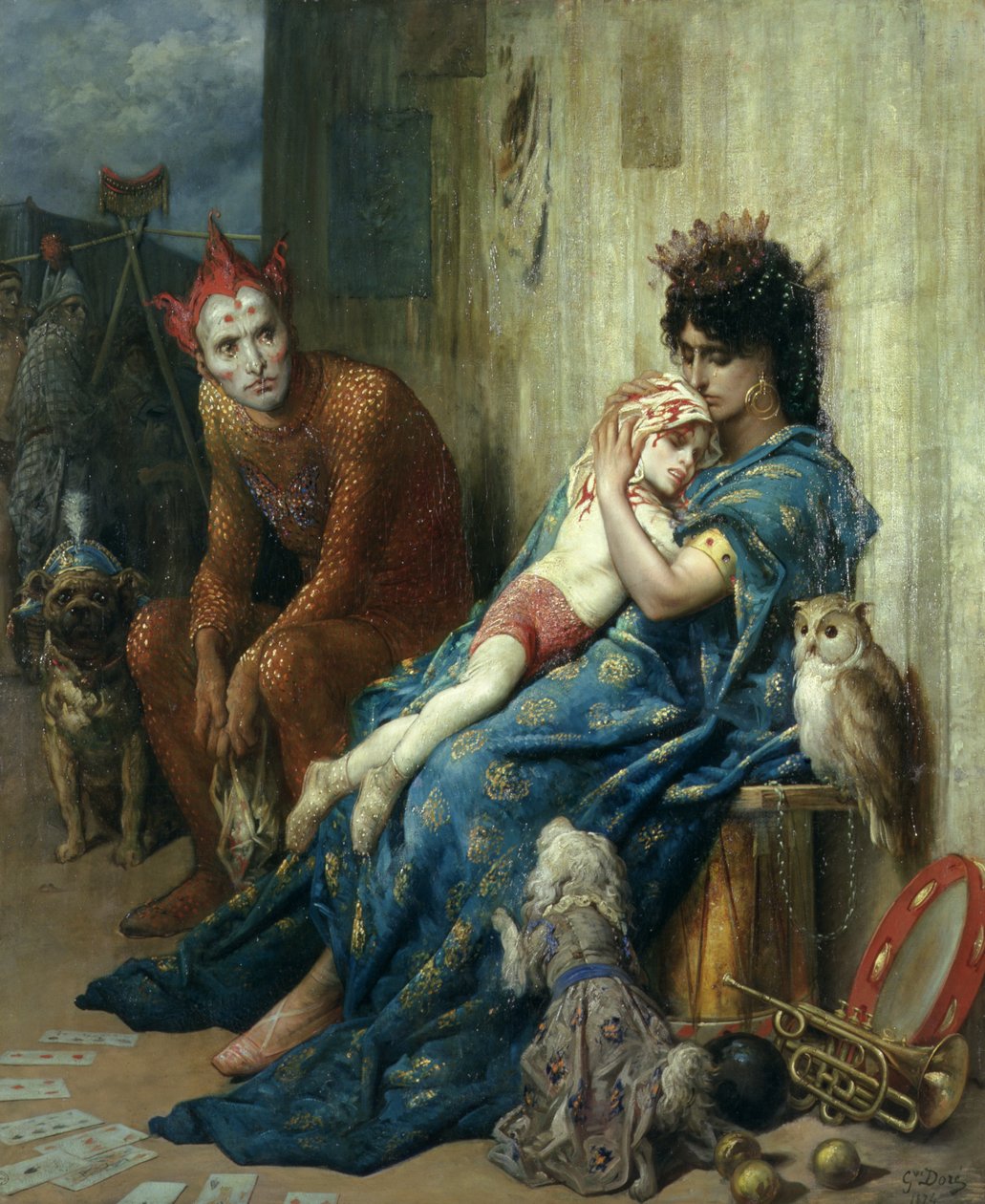 Saltimbanques, 1874 autorstwa Gustave Dore