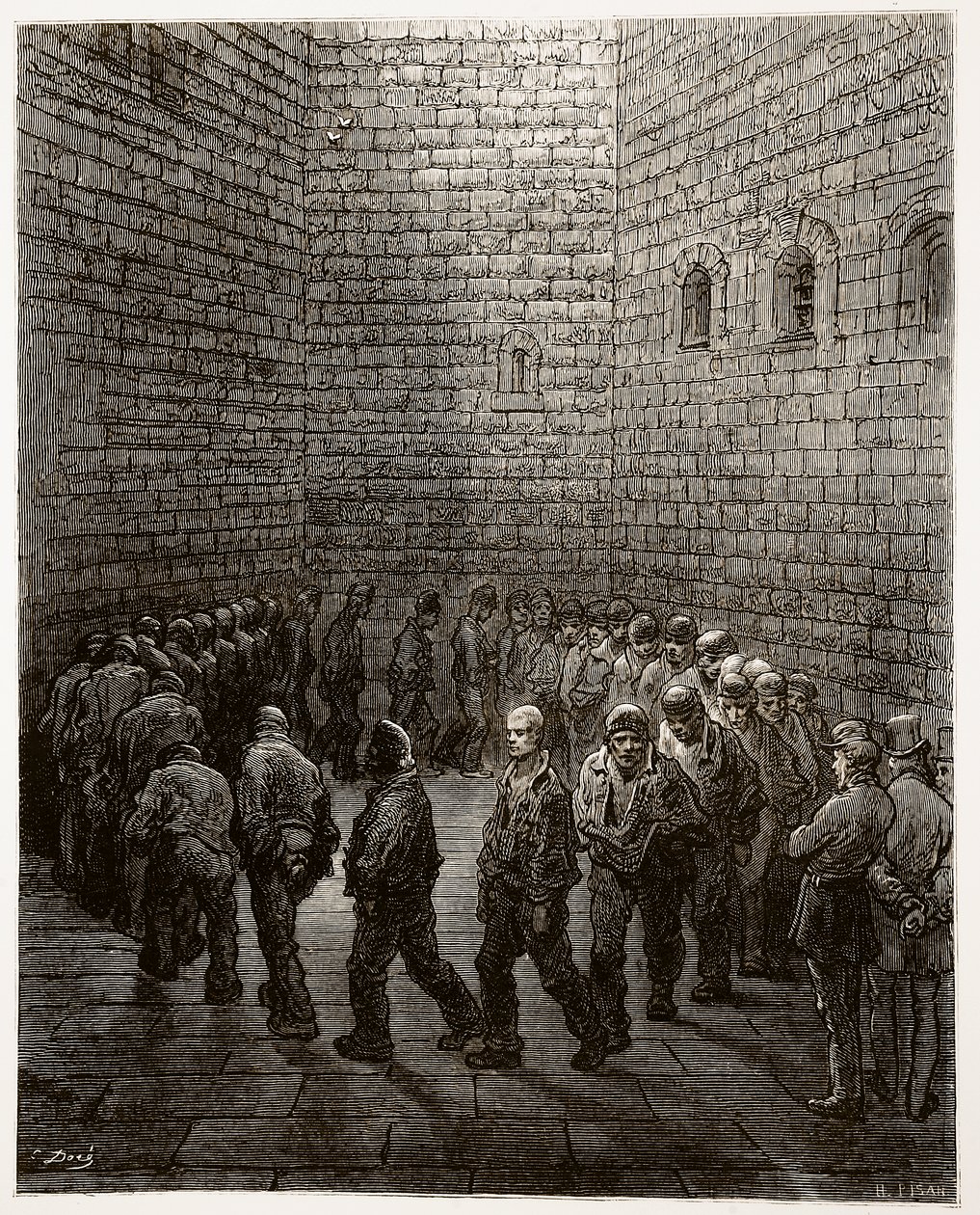 Newgate - Exercise Yard, z 