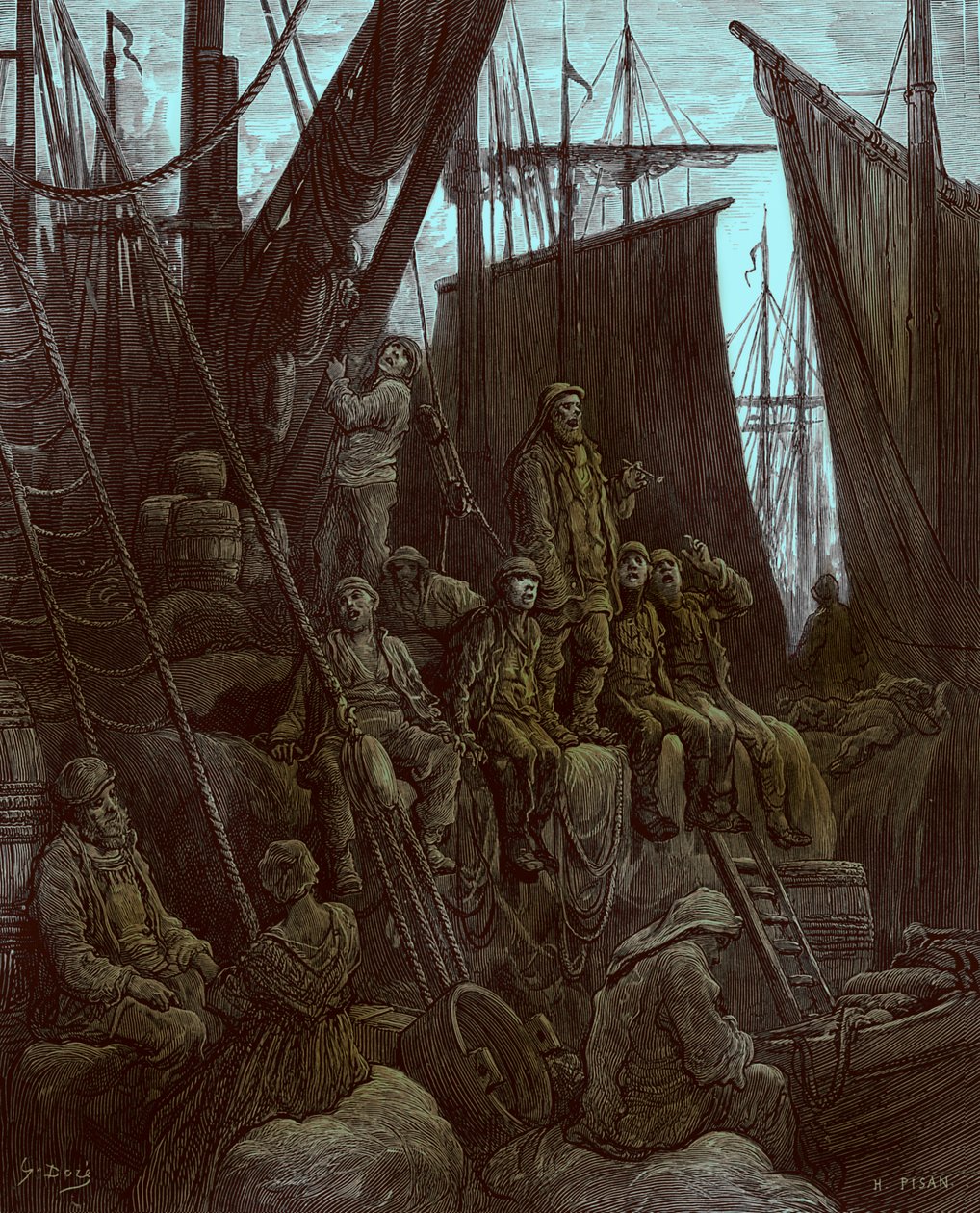 Off Billingsgate autorstwa Gustave Doré autorstwa Gustave Dore