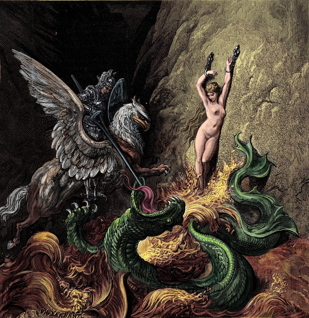 Orlando Furioso zilustrowany przez Gustave Doré autorstwa Gustave Dore