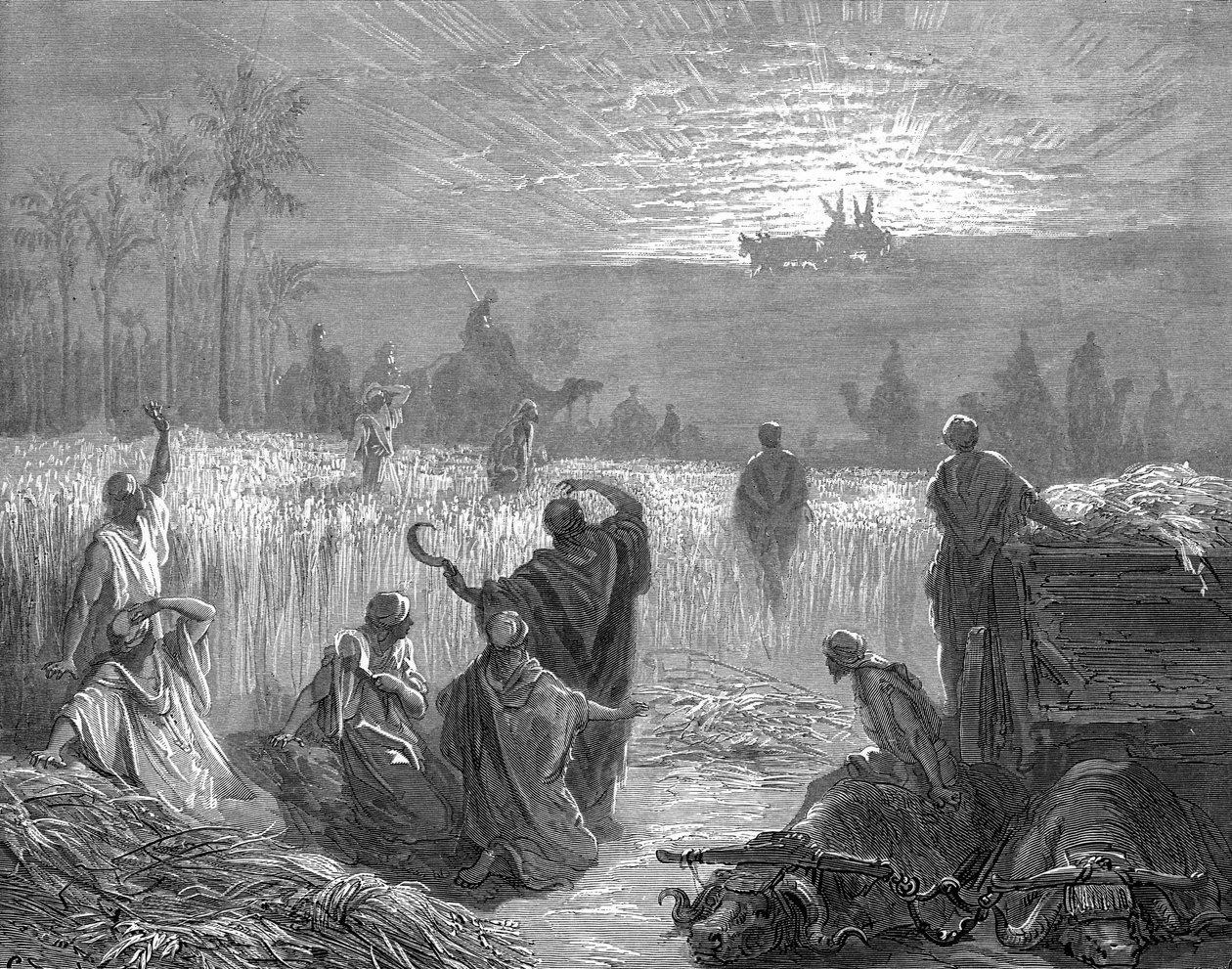 Powrót Arki do Beth Szemesz — Doré. - Biblia autorstwa Gustave Dore