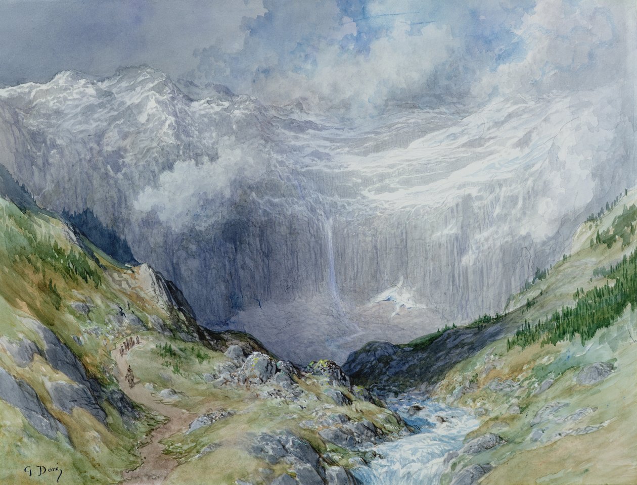 Cyrk w Gavarnie, 1882 r. autorstwa Gustave Dore