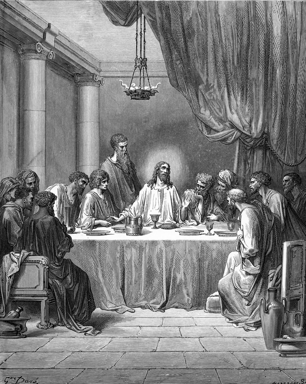 Ostatnia Wieczerza - Biblia autorstwa Gustave Dore