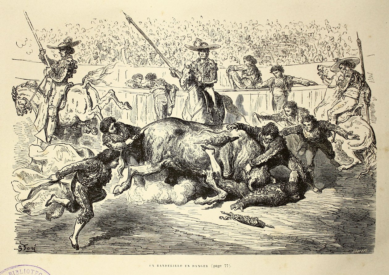 Flaga w niebezpieczeństwie autorstwa Gustave Dore