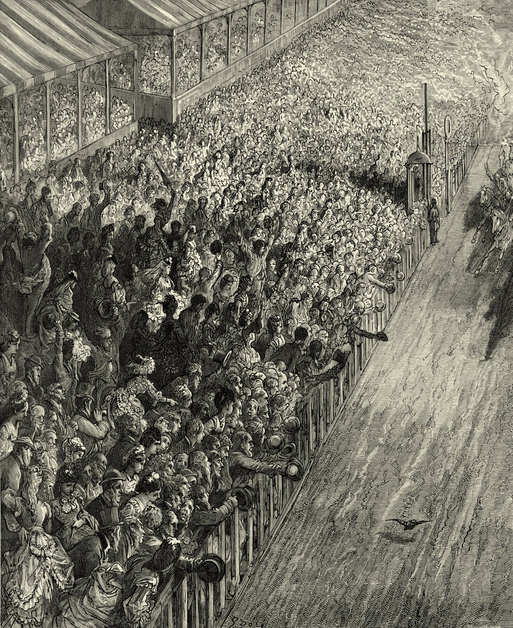 Wiktoriańskie wykończenie Derby autorstwa Gustave Dore