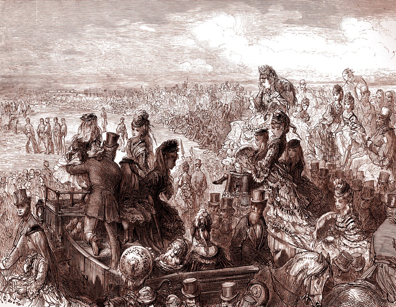Wiktoriański Londyn – boisko do krykieta Lords autorstwa Gustave Dore