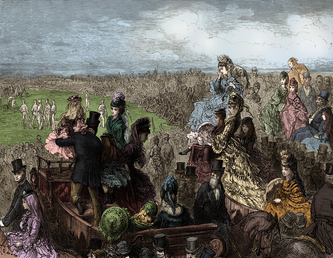 Wiktoriański Londyn – boisko do krykieta Lords przy Doré autorstwa Gustave Dore