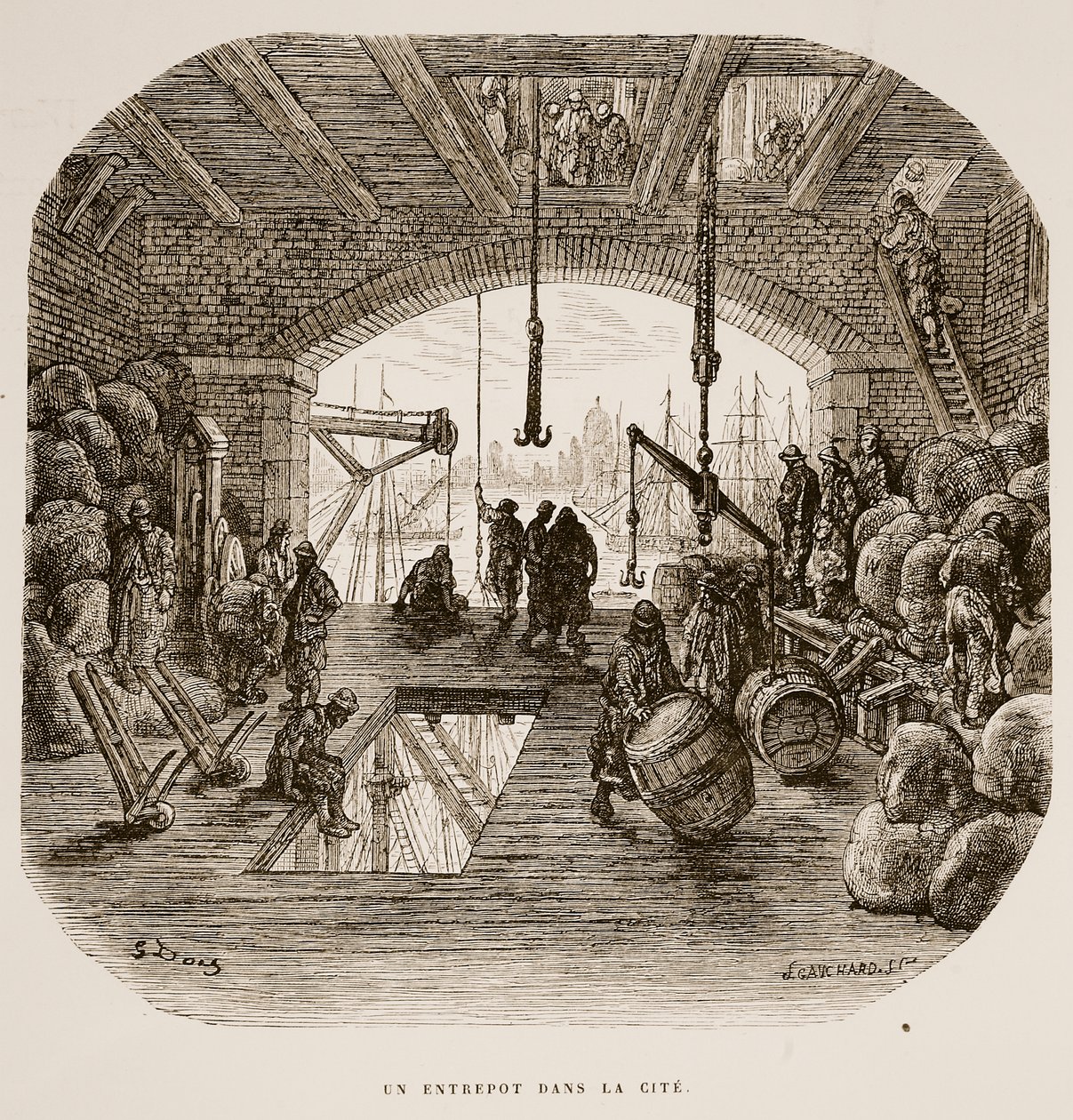 Magazyn, z „Londyn, pielgrzymka”, napisany przez Williama Blancharda Jerrolda (1826-94) i ryty przez Gaucharda, wyd. 1872 autorstwa Gustave Dore