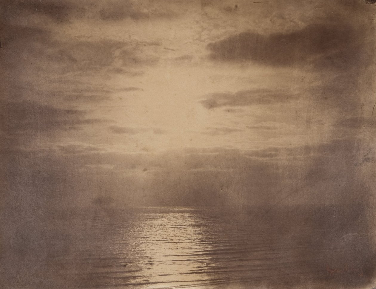 Efekt słoneczny w chmurach - Ocean autorstwa Gustave Le Gray