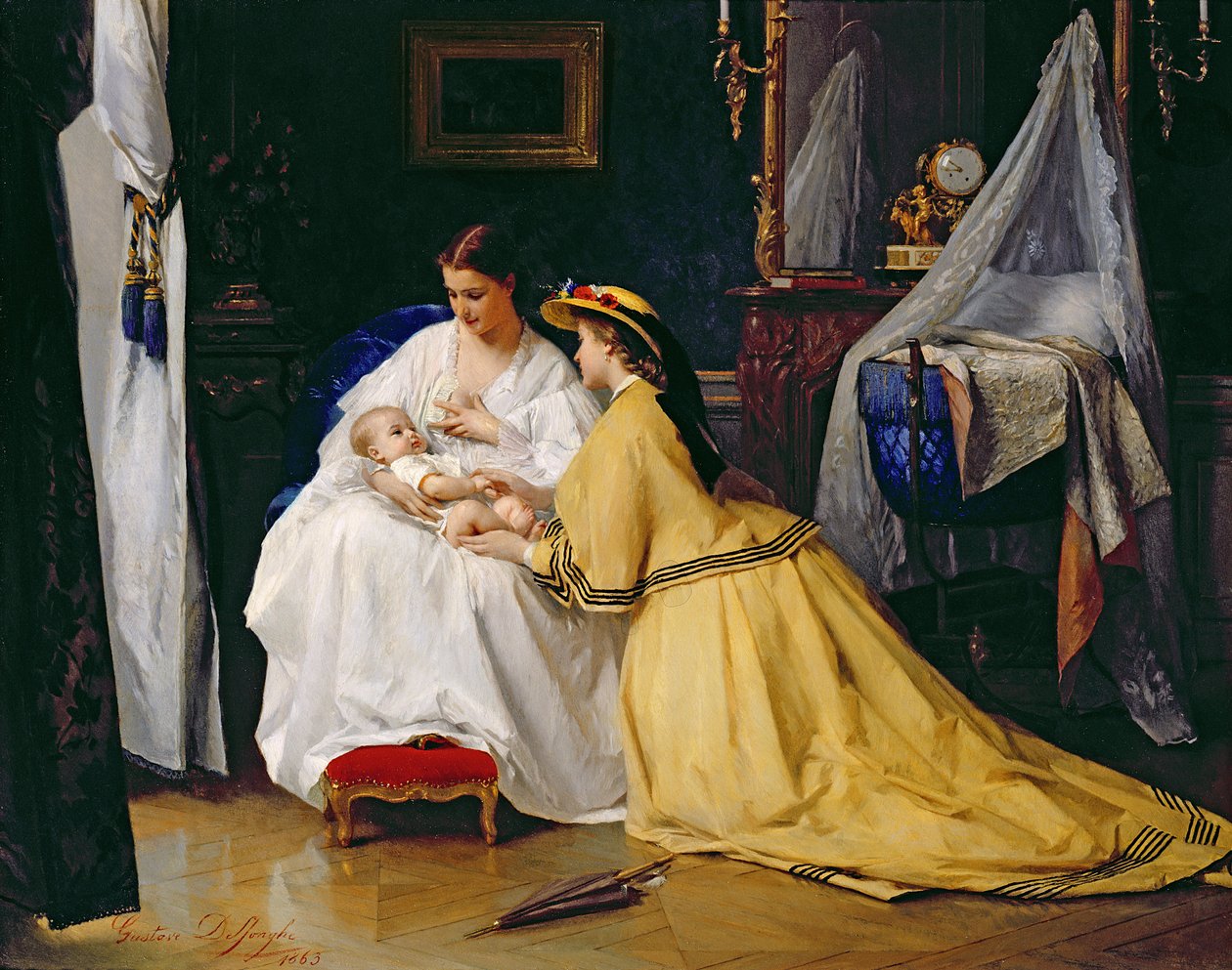 Pierworodny, 1863 autorstwa Gustave Léonard de Jonghe
