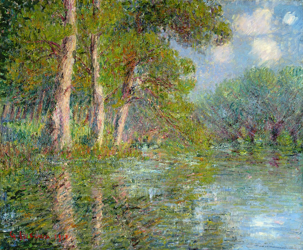 Zakręt w Eure, 1919 autorstwa Gustave Loiseau