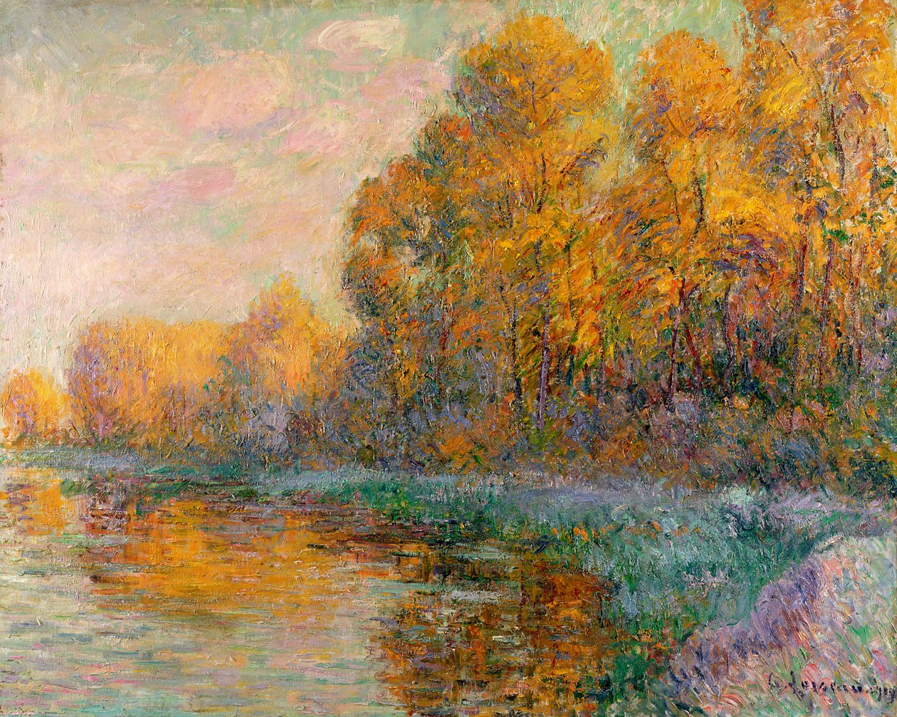 Rzeka jesienią, 1909 autorstwa Gustave Loiseau