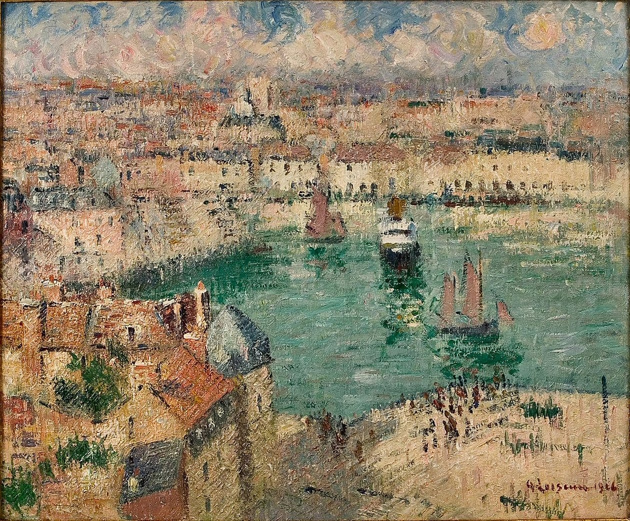Port Dieppen autorstwa Gustave Loiseau
