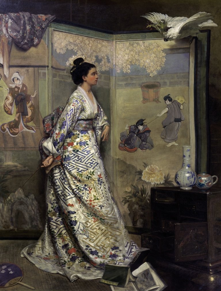 Wielbiciel Japonii autorstwa Gustave Léonard de Jonghe