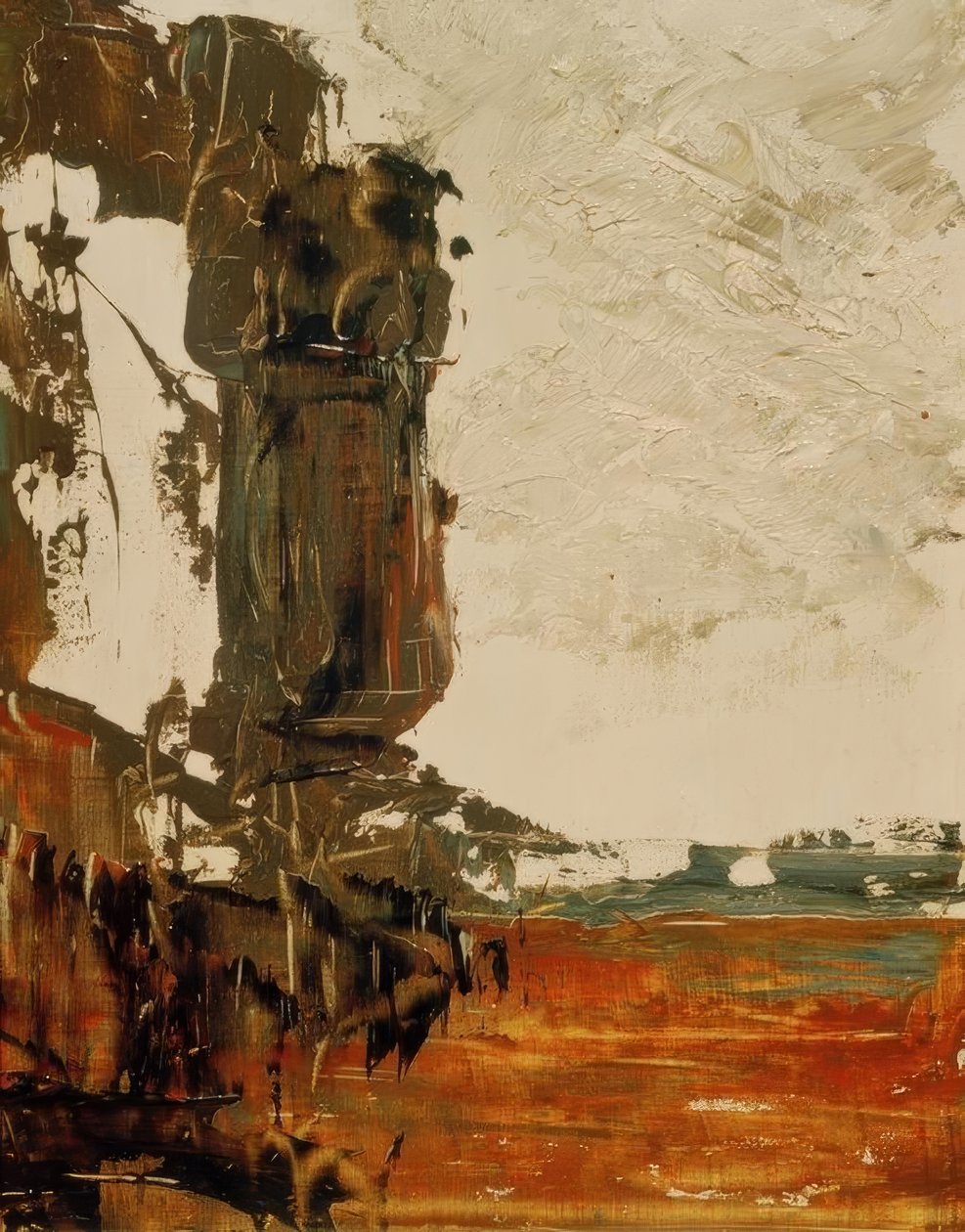 Szkic krajobrazu (?) autorstwa Gustave Moreau