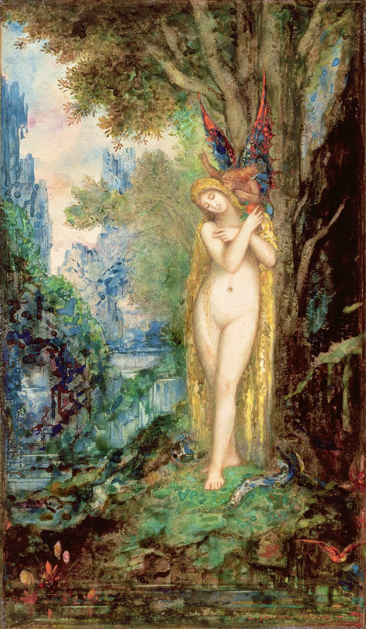Ewa, ok. 1880-ok. 1885 (wc i gwasz na papierze) autorstwa Gustave Moreau