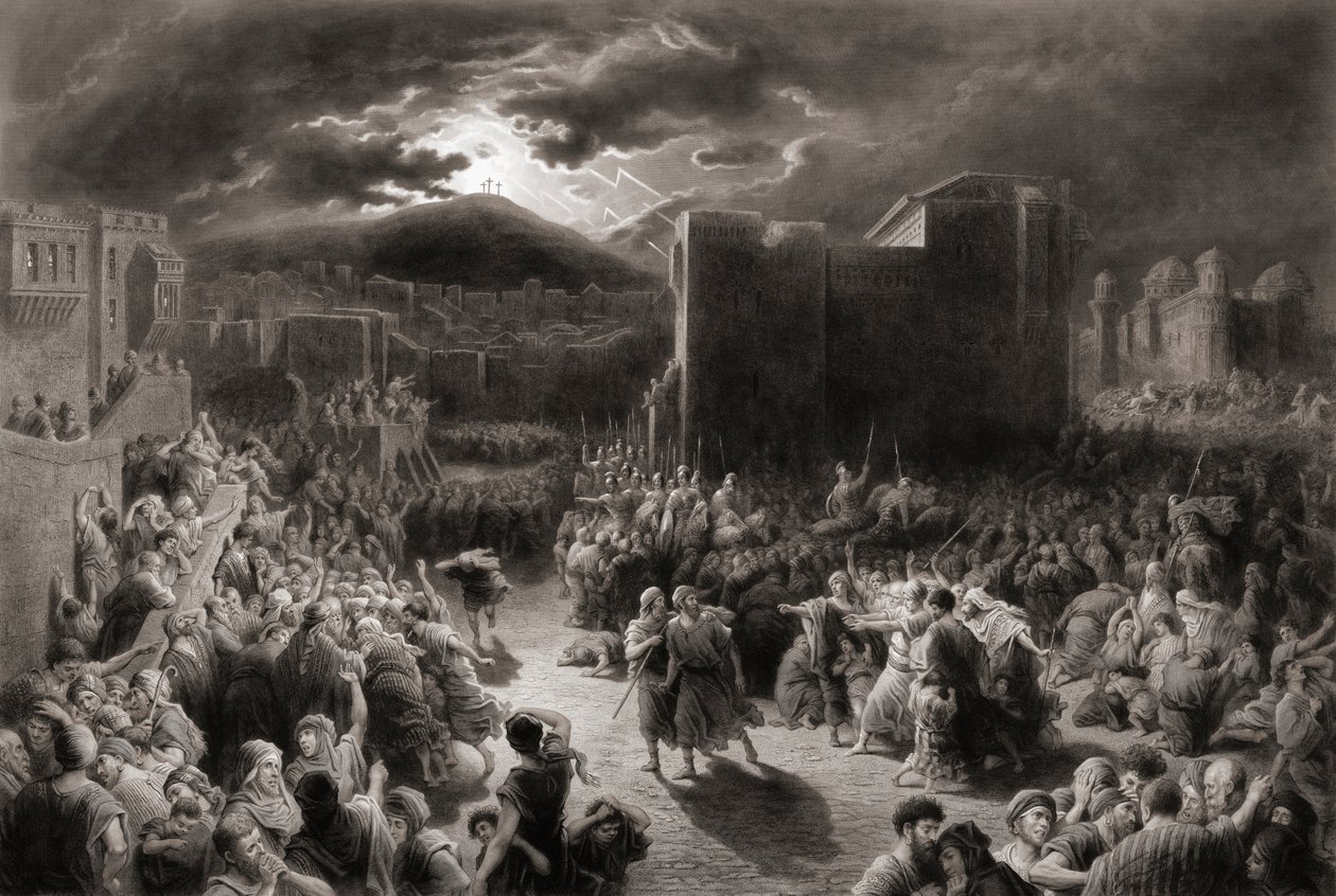 Ukrzyżowanie Chrystusa autorstwa Gustave (after) Dore