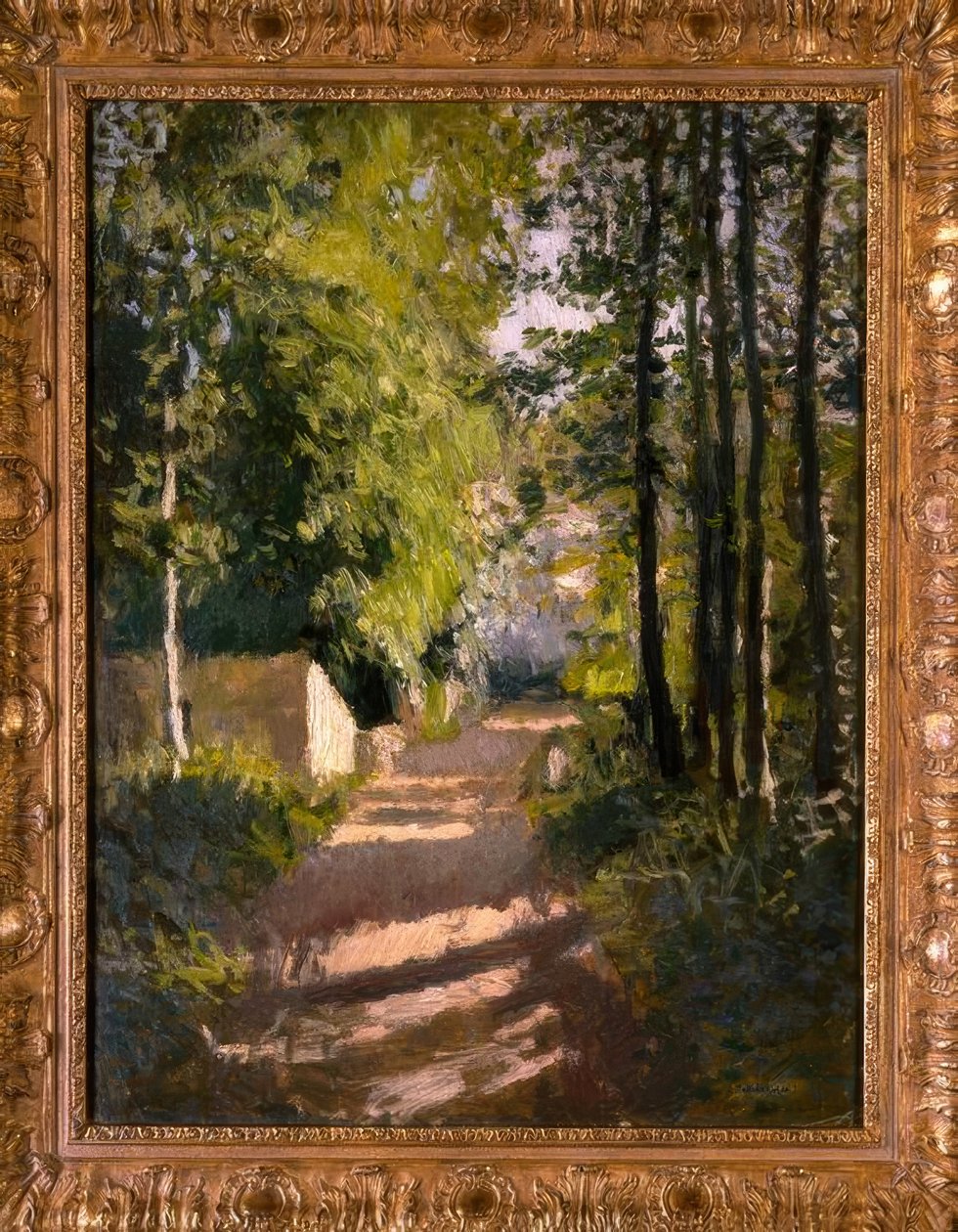 Allée sousbois w Normandii autorstwa Gustave Caillebotte