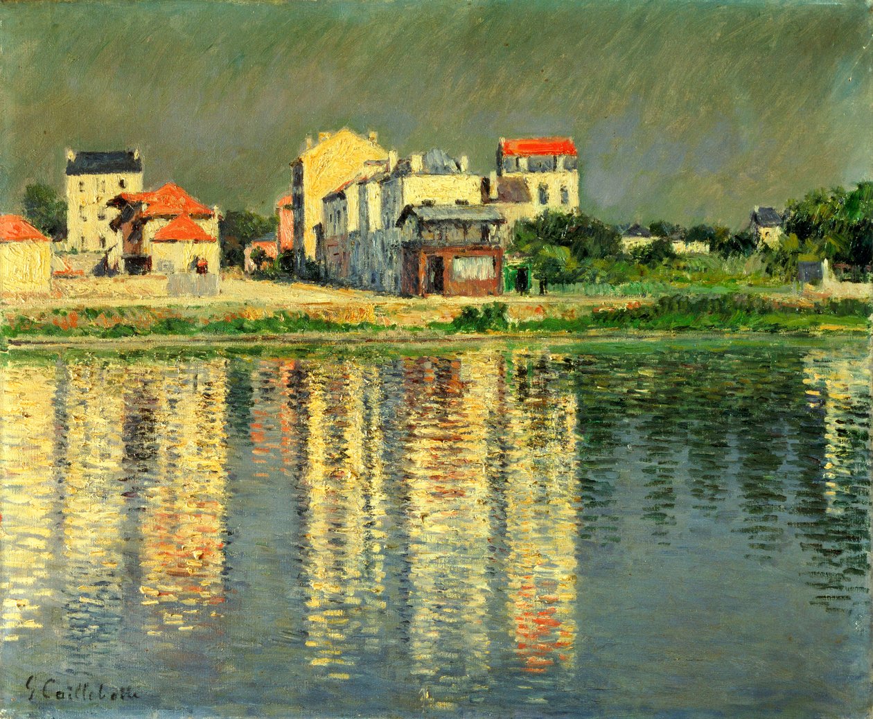 Brzegi Sekwany w Argenteuil, 1889 autorstwa Gustave Caillebotte