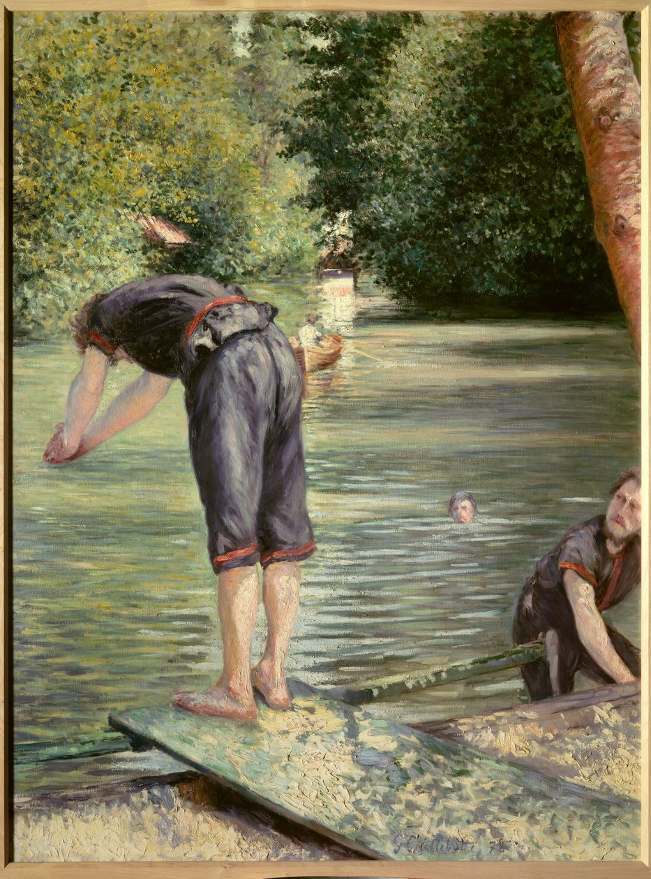 Kąpiących się. Obraz Gustave Caillebotte (1848-1894) autorstwa Gustave Caillebotte