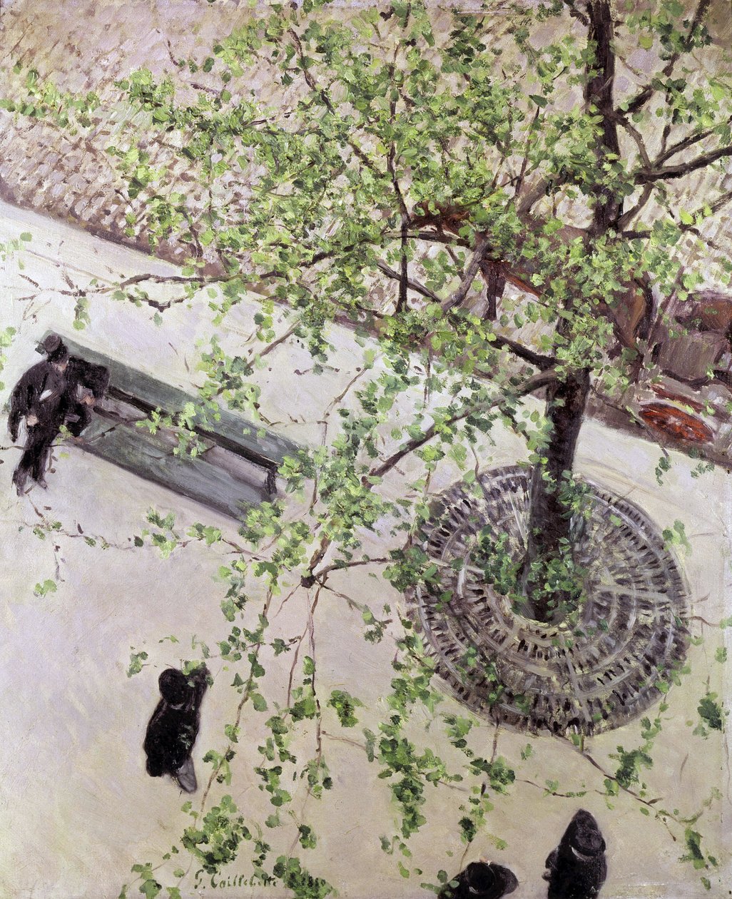 Bulwar widziany z góry, 1880 autorstwa Gustave Caillebotte