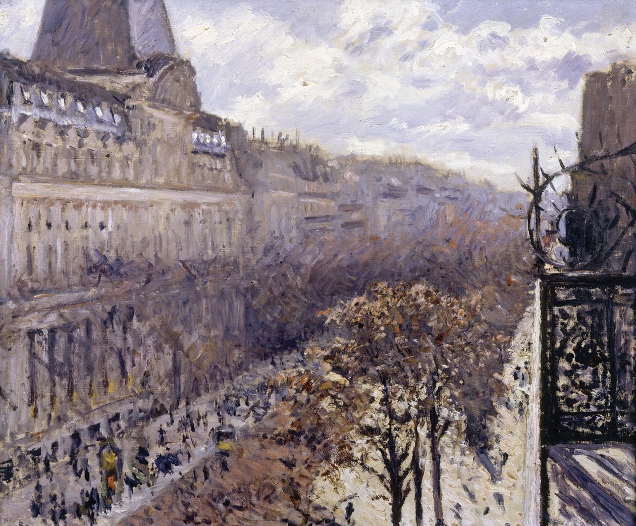 Bulwar Włochów, 1880 r. autorstwa Gustave Caillebotte