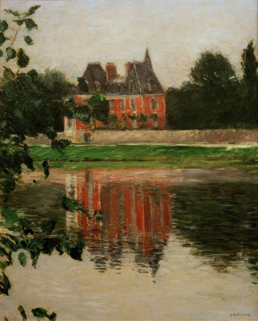 Zamek nad brzegiem Sekwany, Argenteuil autorstwa Gustave Caillebotte