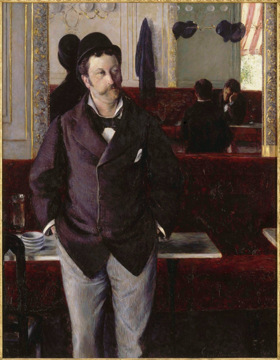 W kawiarni, 1880. autorstwa Gustave Caillebotte