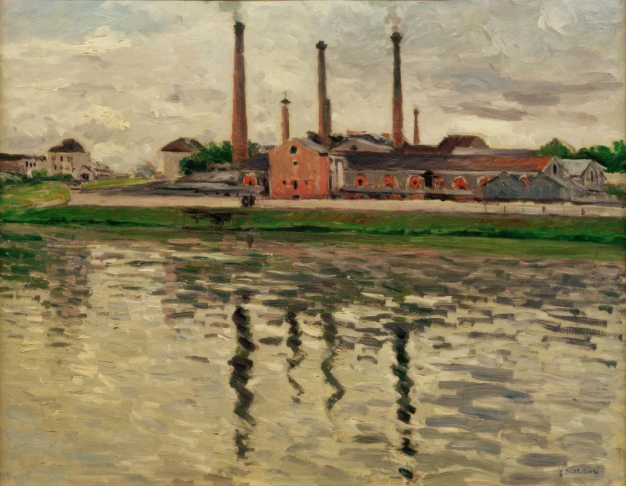 Fabryki w Argenteuil autorstwa Gustave Caillebotte