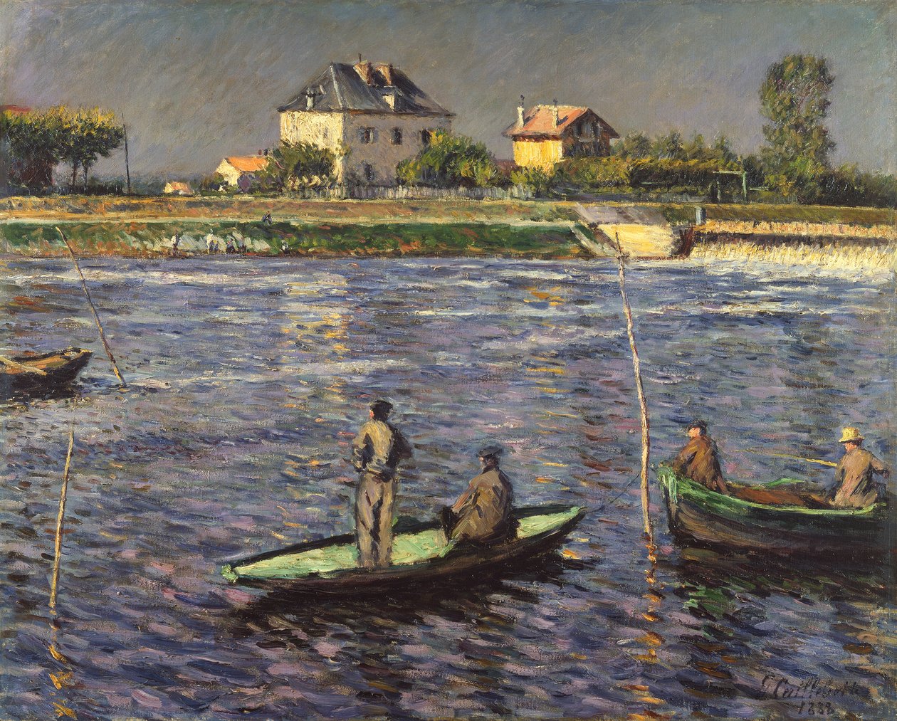 Rybacy na Sekwanie autorstwa Gustave Caillebotte