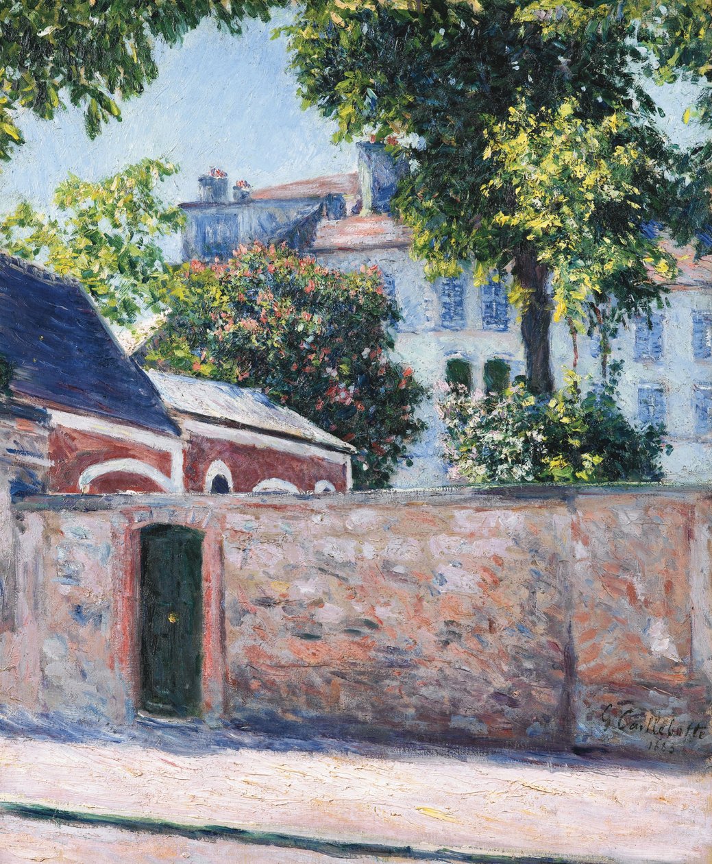 Domy w Argenteuil, 1883 autorstwa Gustave Caillebotte