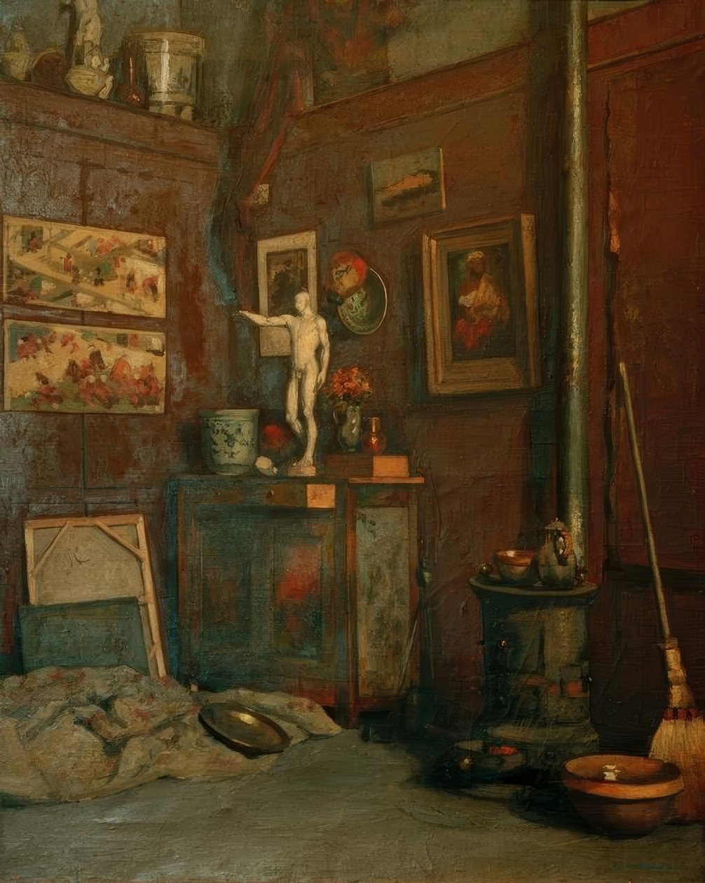 Wnętrze warsztatu autorstwa Gustave Caillebotte