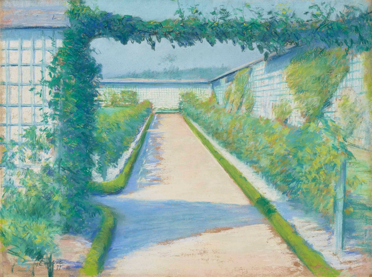 Ogród warzywny, Yerres, 1877 autorstwa Gustave Caillebotte