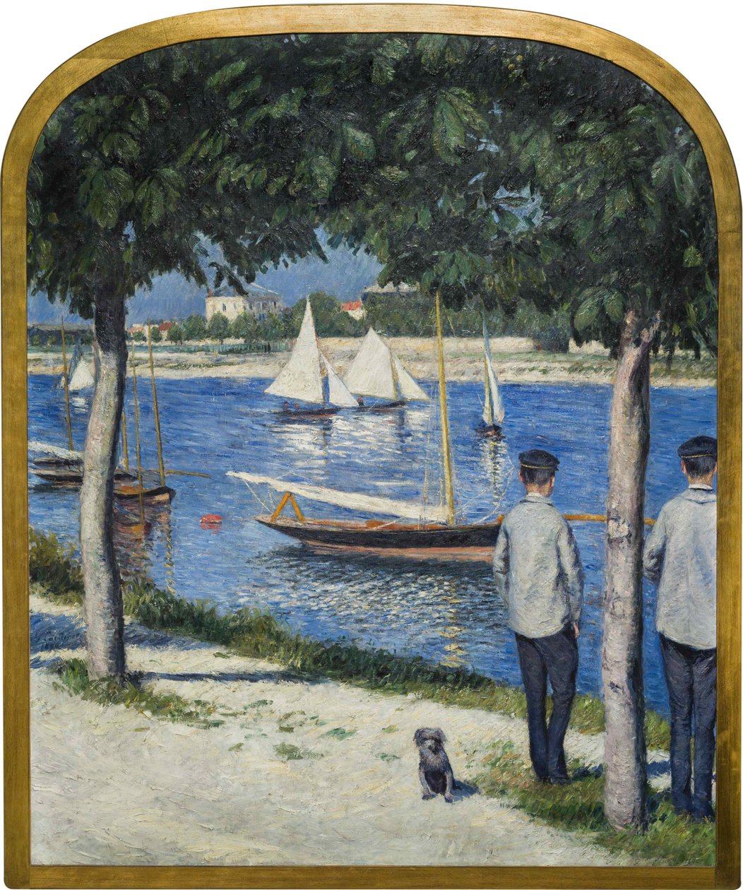 Berge du Petit Gennevilliers i Sekwana, 1890. autorstwa Gustave Caillebotte