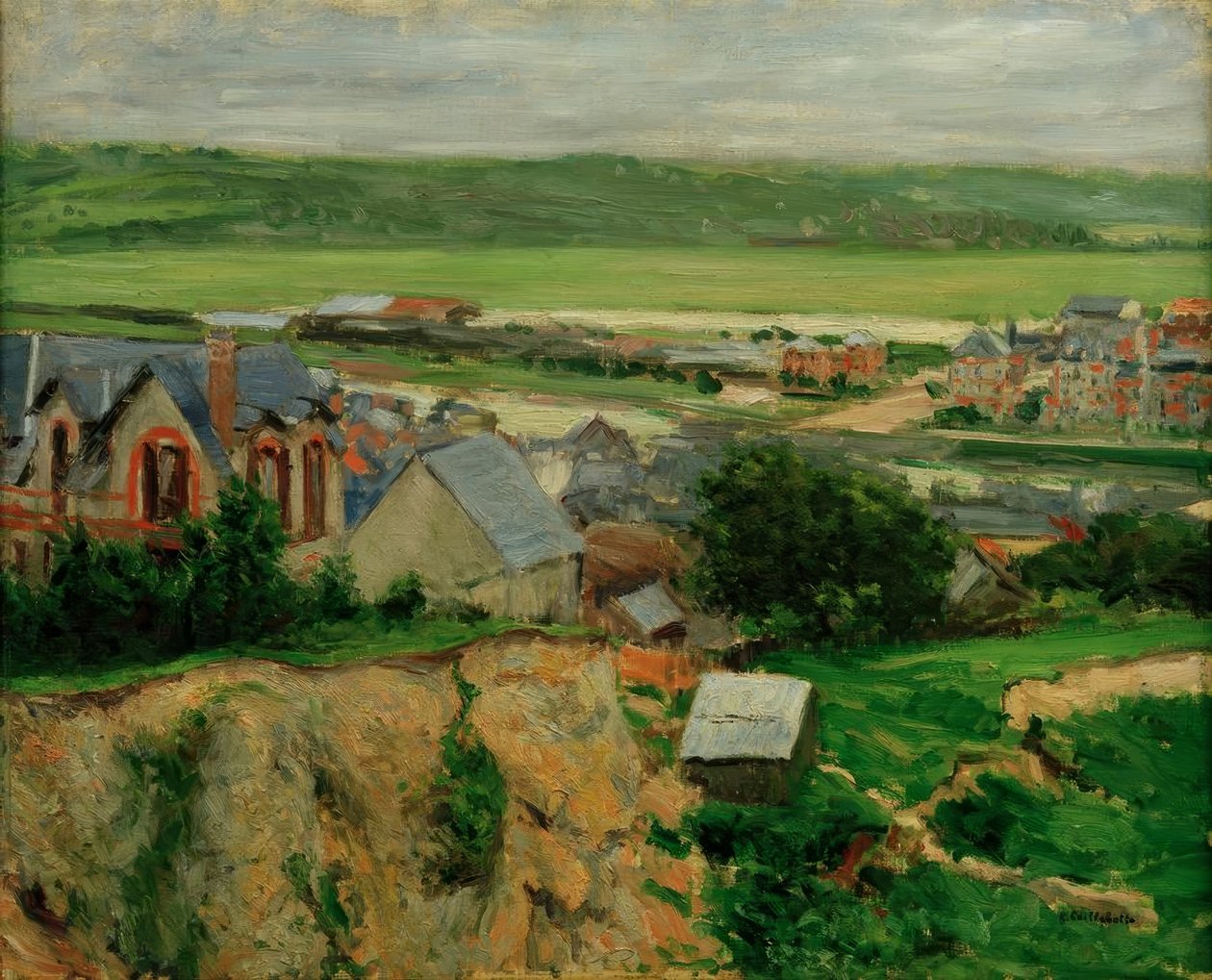 Dolina Touques, Trouville autorstwa Gustave Caillebotte