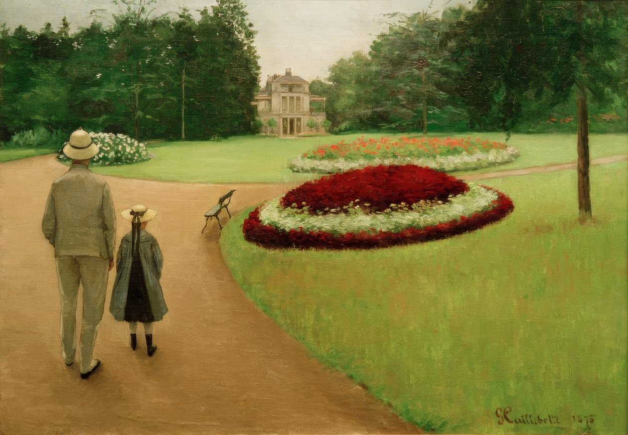 Park nieruchomości w Yerres autorstwa Gustave Caillebotte