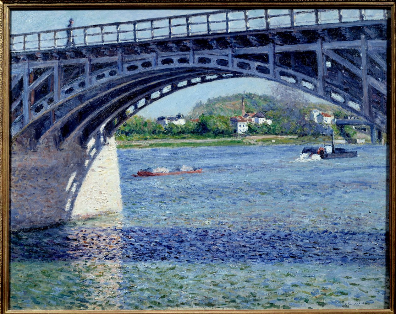 Obraz mostu Argenteuil autorstwa Gustave