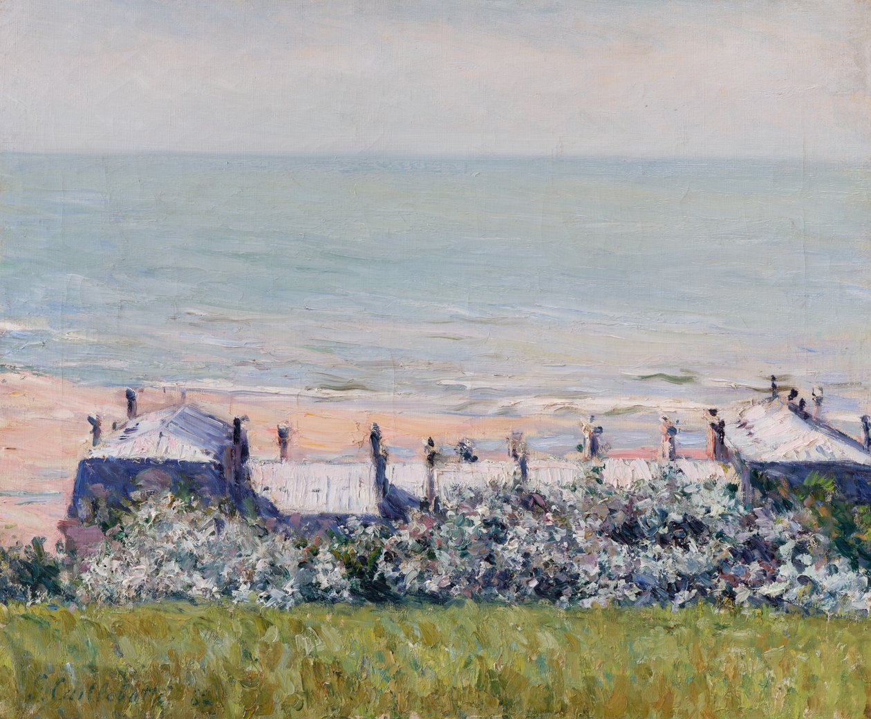 Dachy hotelu des Roches Noires w Trouville autorstwa Gustave Caillebotte