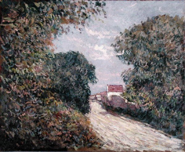 Ścieżka na skraju (olej na płótnie) autorstwa Gustave Caillebotte