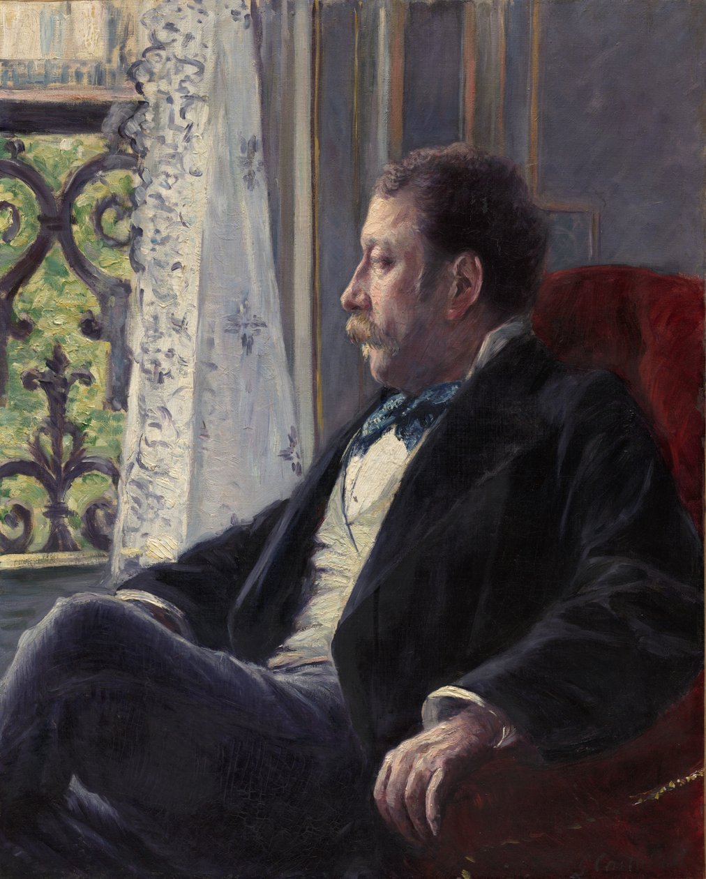 Portret mężczyzny autorstwa Gustave Caillebotte