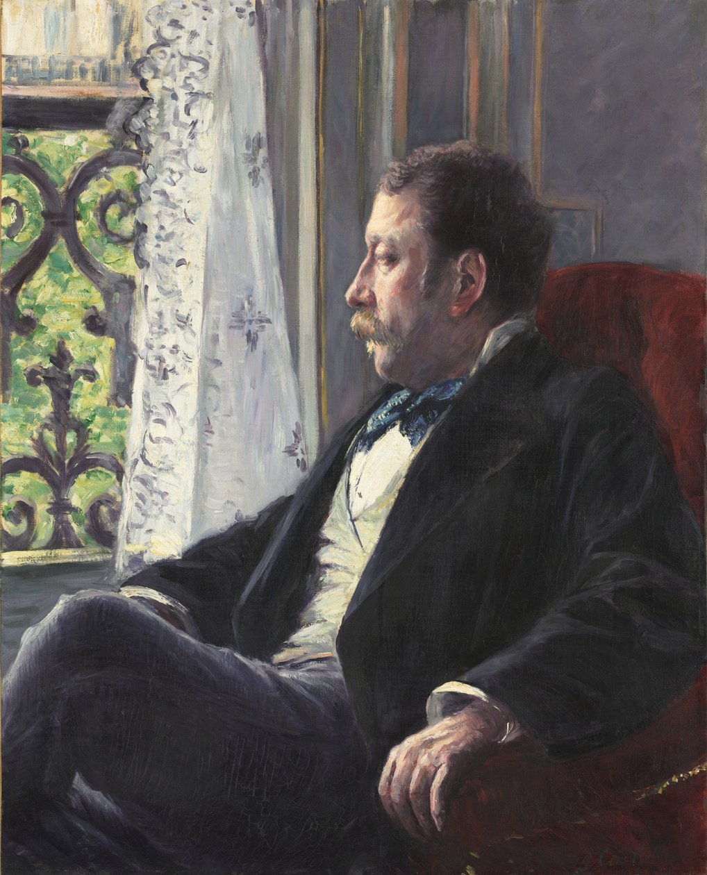Portret mężczyzny autorstwa Gustave Caillebotte