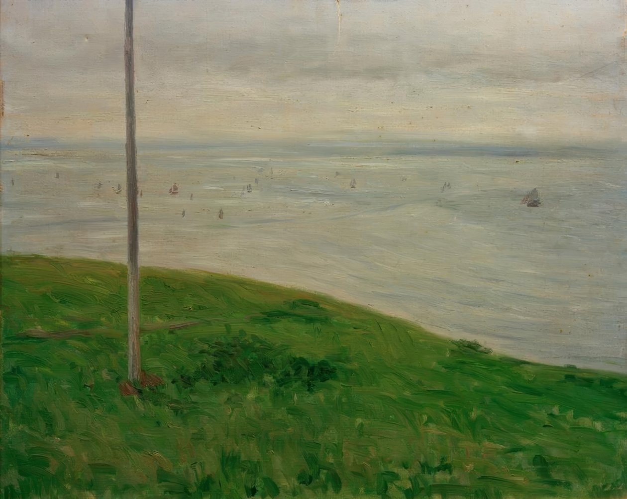 Łąka nad morzem, Normandia autorstwa Gustave Caillebotte