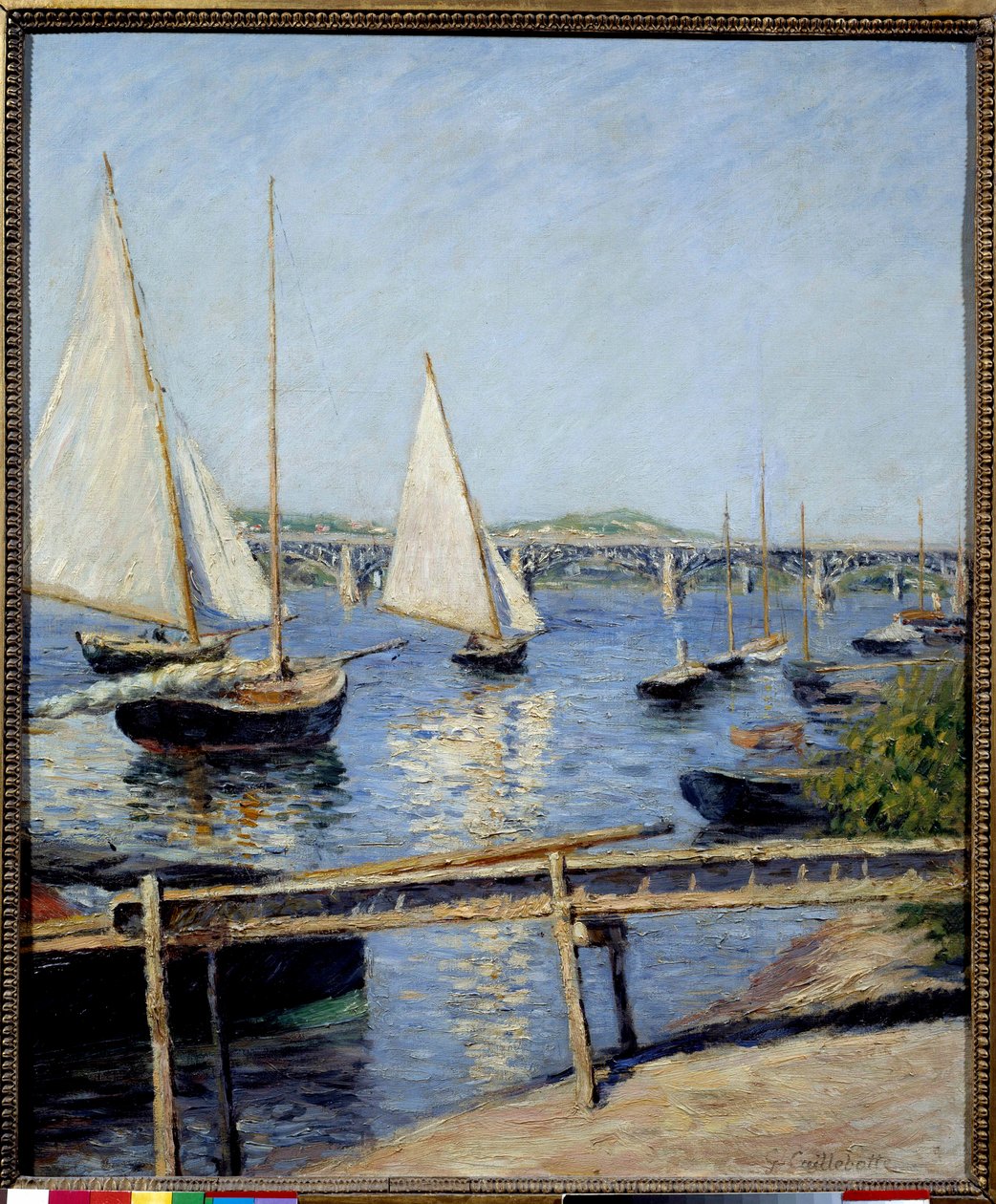 Żaglówki w Argenteuil Malarstwo Gustave Caillebotte (1848-1894) 1888 Ndz. 0,65x0,55 m Paryż, musee d