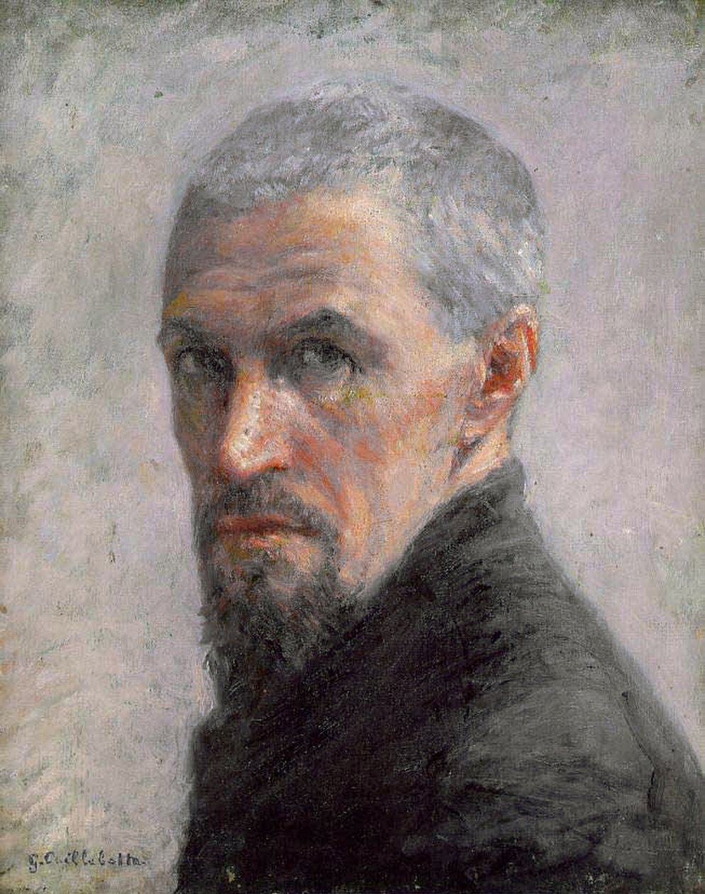 Autoportret, ok.1889 (olej na płótnie) autorstwa Gustave Caillebotte