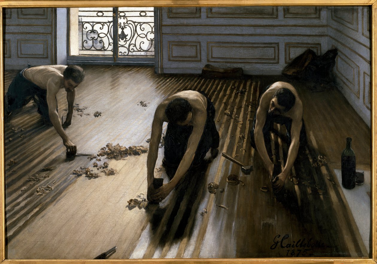 Skrobaki podłogowe autorstwa Gustave Caillebotte