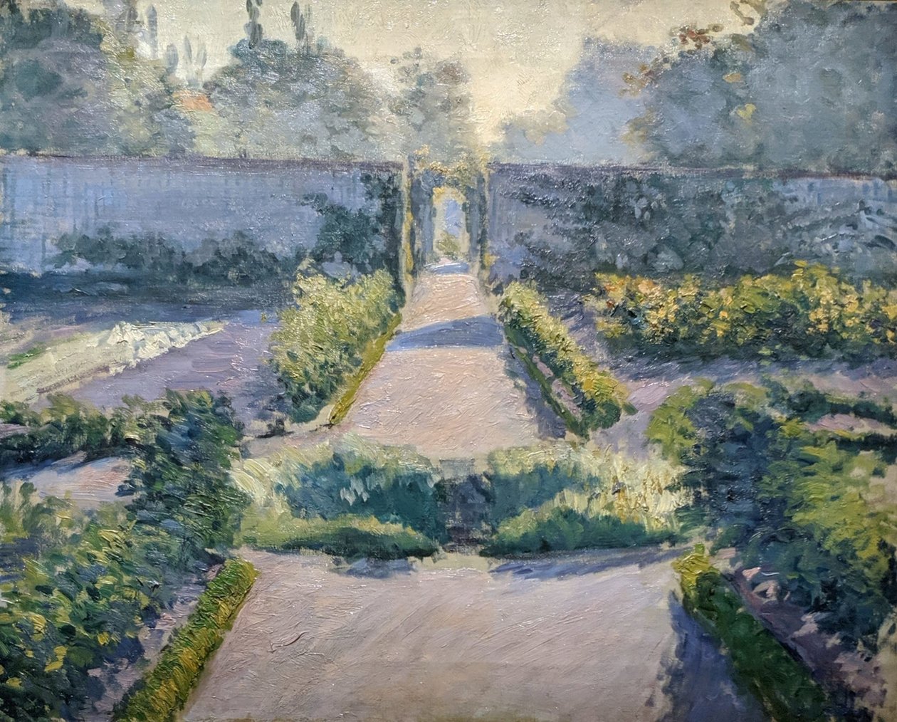 Ogród kuchenny, Yerres" autorstwa Gustave Caillebotte