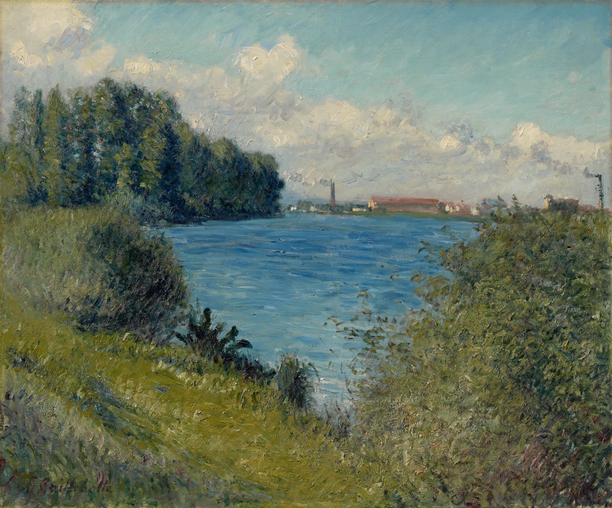 Sekwana w Argenteuil autorstwa Gustave Caillebotte