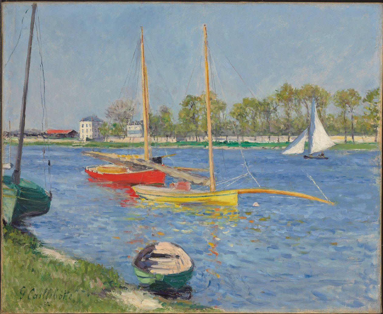 Sekwana w Argenteuil, 1882 autorstwa Gustave Caillebotte