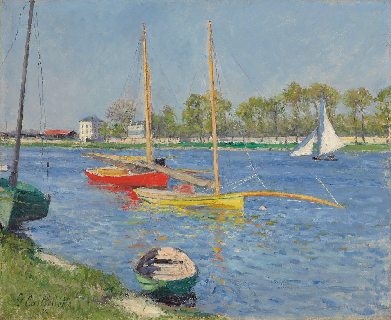 Sekwana w Argenteuil, 1882 autorstwa Gustave Caillebotte